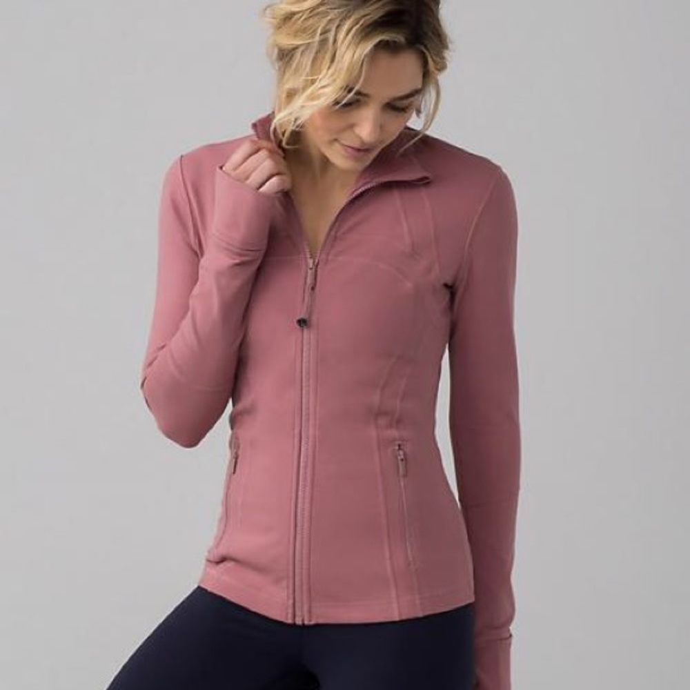 Lululemon quicksand define jacket 2 mauve pink